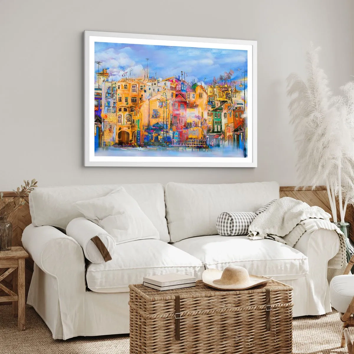 Affiche dans un cadre blanc - Poster - Nous sommes ensemble - 40x30 cm