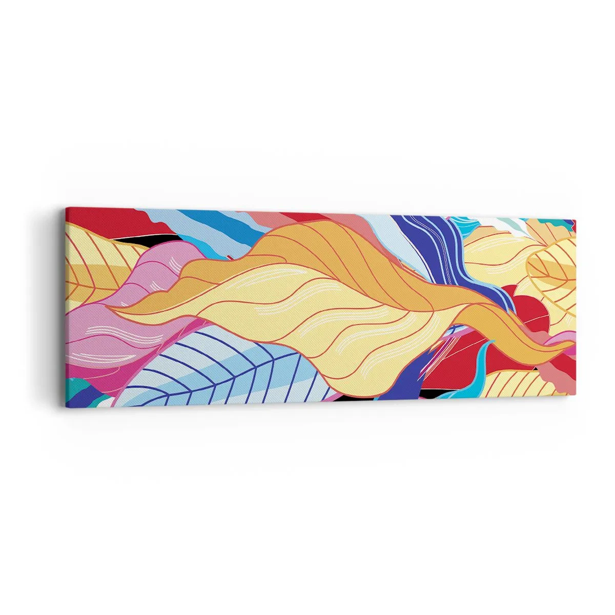 Impression sur toile - Image sur toile - Un désordre coloré - 90x30 cm