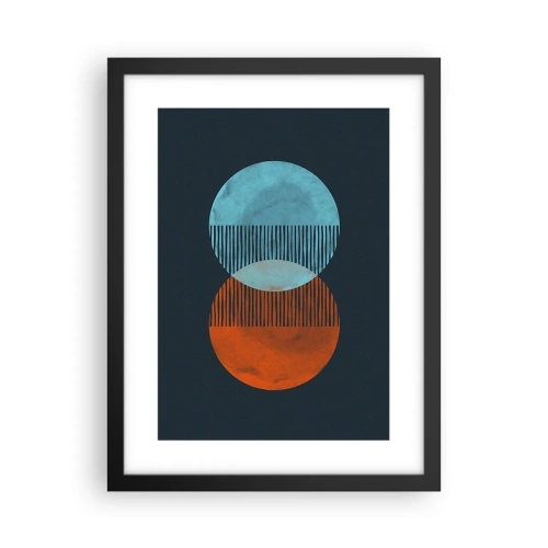 Affiche dans un cadre noir - Poster - Fantaisie astronomique - 30x40 cm