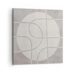 Impression sur toile - Image sur toile - Circulaire et tout droit - 50x50 cm