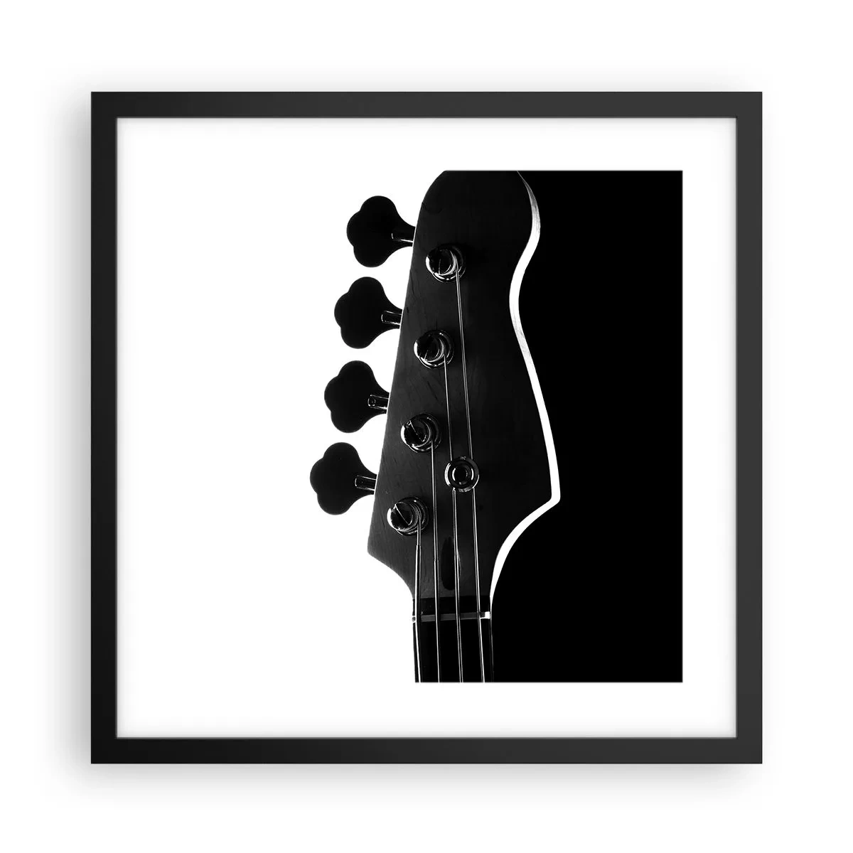 Affiche dans un cadre noir - Poster - Silence de roche - 40x40 cm