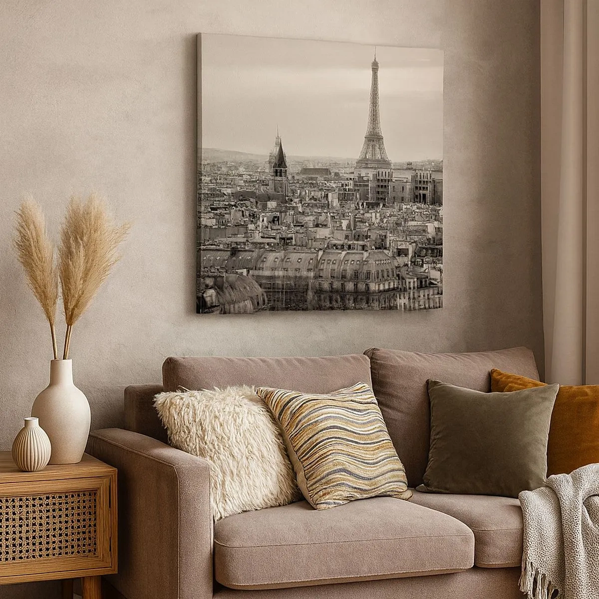 Impression sur toile - Image sur toile - Sur les toits de Paris - 30x30 cm