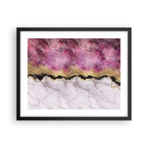 Affiche dans un cadre noir - Poster - À la frontière - 50x40 cm