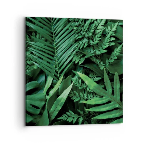 Impression sur toile - Image sur toile - Emmitouflé de verdure - 70x70 cm