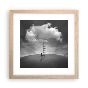 Affiche dans un chêne clair - Poster - Tout est possible - 30x30 cm