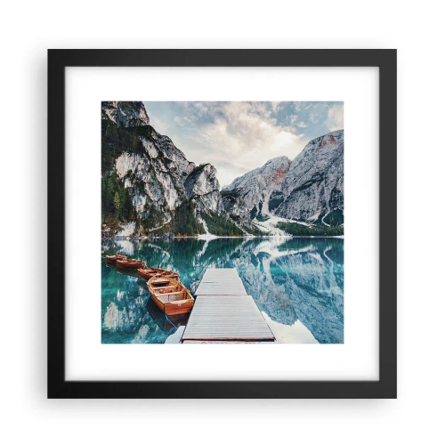 Affiche dans un cadre noir - Poster - On va te montrer la beauté - 30x30 cm