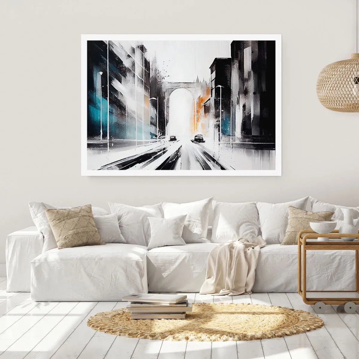 Affiche - Poster - Étude de ville : architecture et mouvement - 91x61 cm