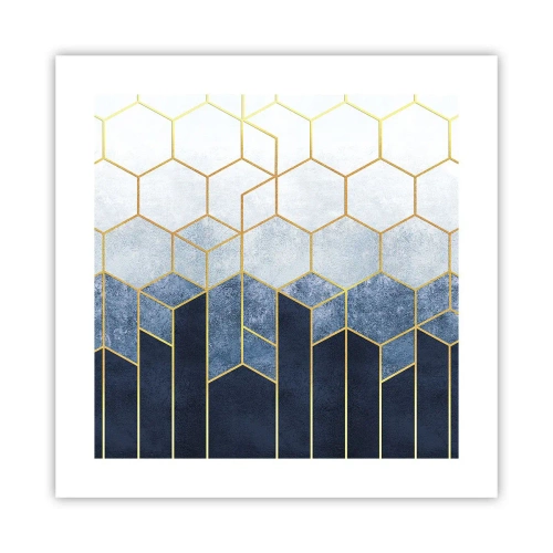 Affiche - Poster - Composition en rythme syncopé - 40x40 cm