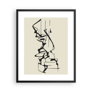 Affiche dans un cadre noir - Poster - Peut-être un paysage - 40x50 cm