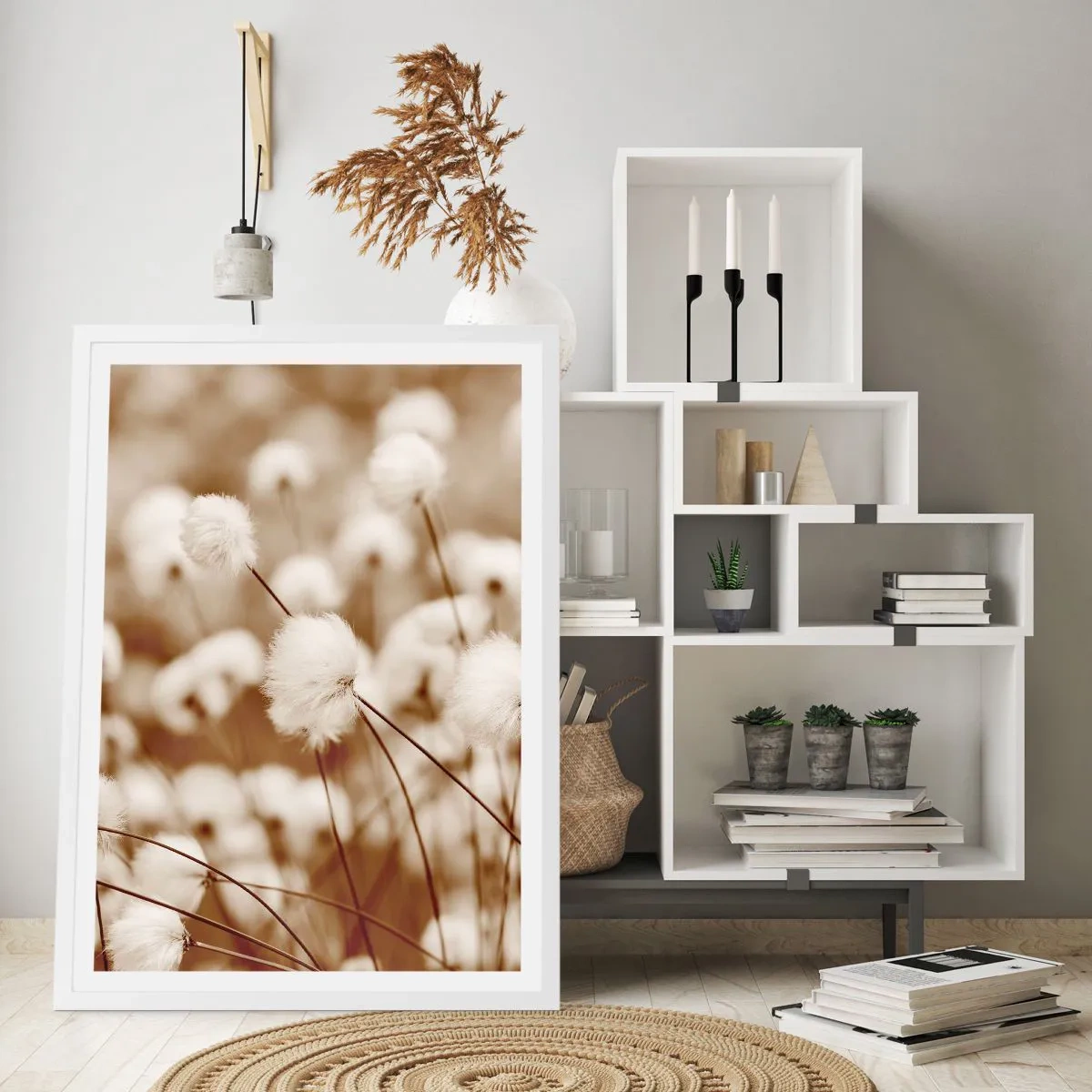 Affiche dans un cadre blanc - Poster - Tige moelleuse - 61x91 cm