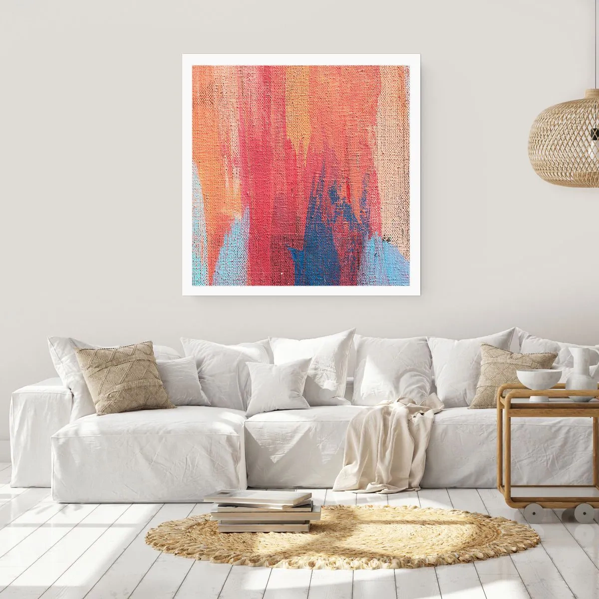 Affiche - Poster - Ecoulement de l'arc-en ciel - 50x50 cm