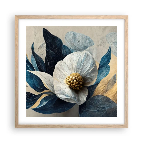 Affiche dans un chêne clair - Poster - Il a un coeur d'or - 50x50 cm