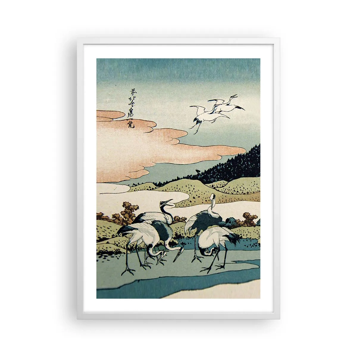 Affiche dans un cadre blanc - Poster - Avec une âme japonnaise - 50x70 cm