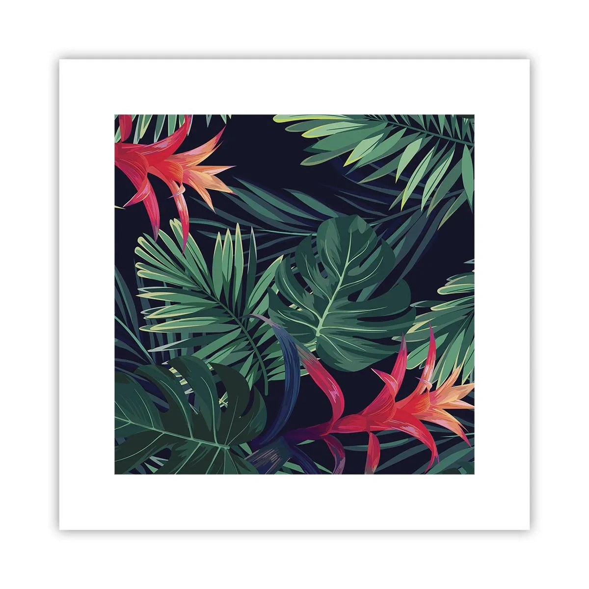 Affiche - Poster - immergé dans la nature - 30x30 cm