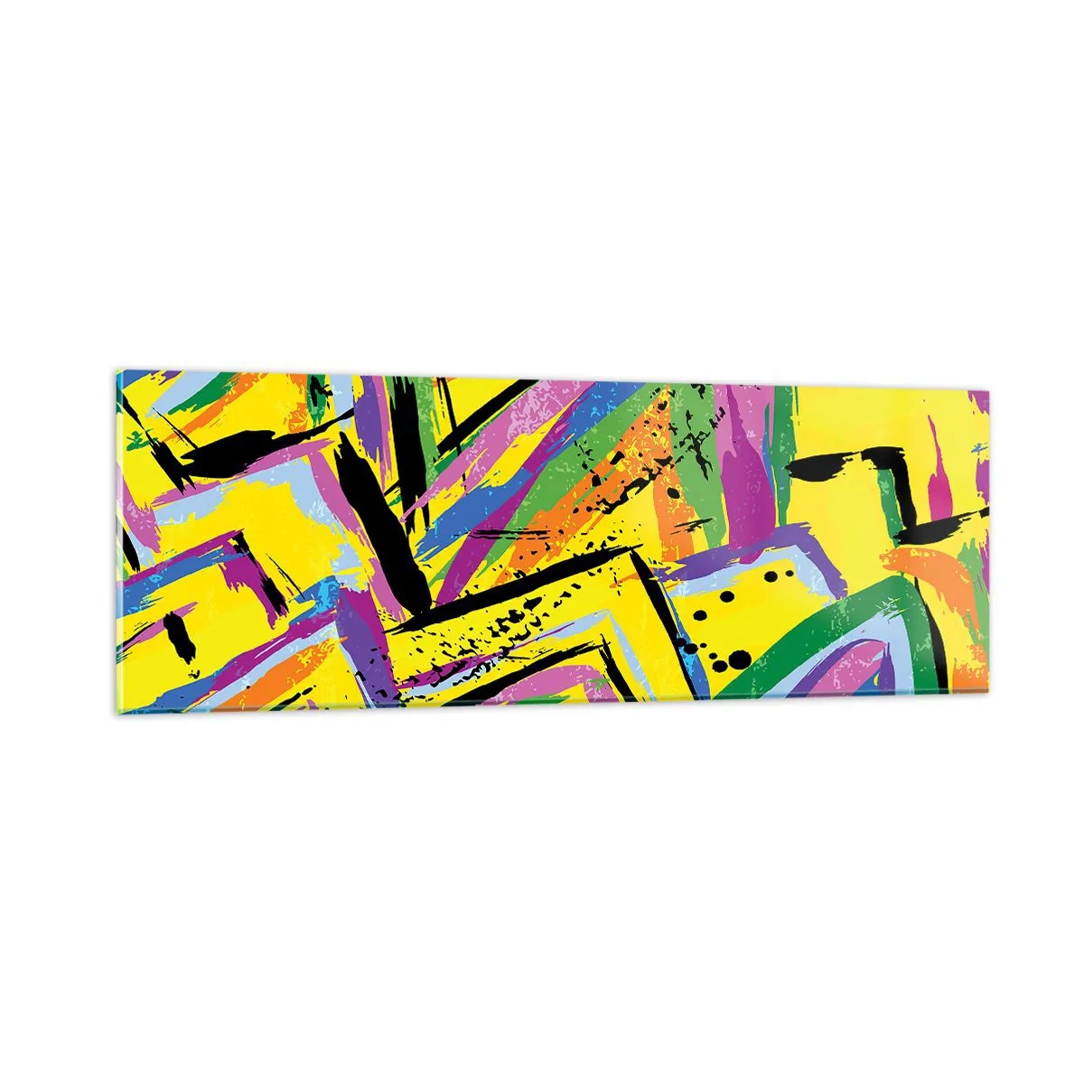 Impression sur verre - Image sur verre - Jusqu'à ce qu'il crie de joie - 90x30 cm