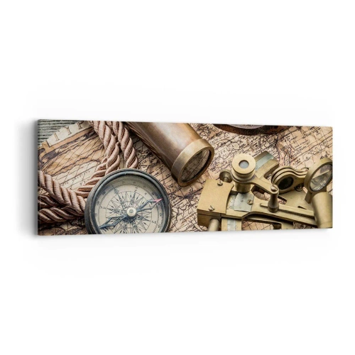 Impression sur toile - Image sur toile - Fixer un cap - 90x30 cm