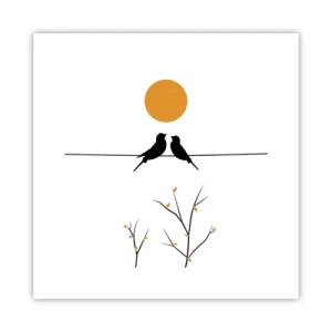 Affiche - Poster - Soirée pour rossignols - 30x30 cm