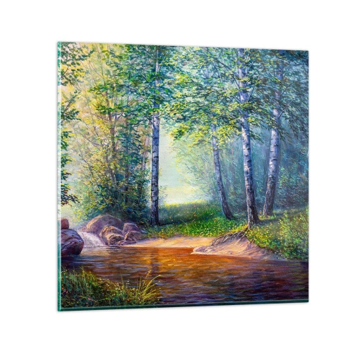 Impression sur verre - Image sur verre - Paysage idyllique - 50x50 cm