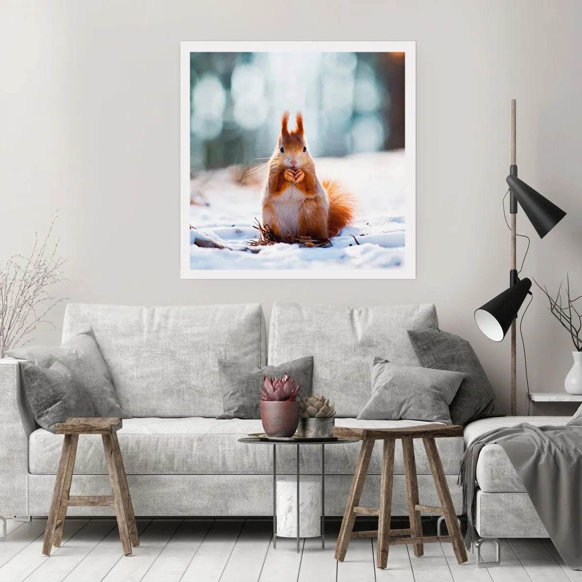 Affiche - Poster - Qu'est ce que tu regardes comme ça? - 40x40 cm