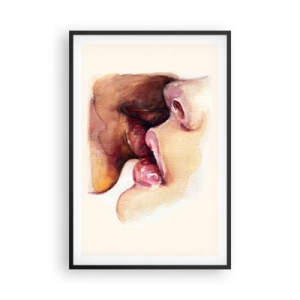 Affiche dans un cadre noir - Poster - Comme le jour et la nuit, la terre et le ciel - 61x91 cm