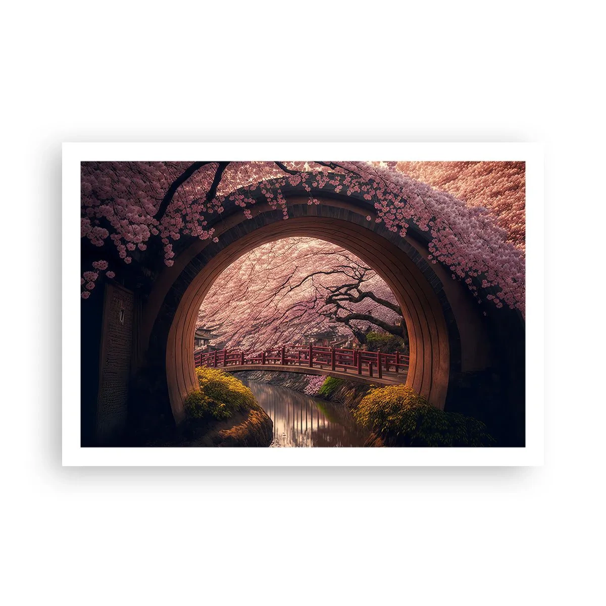 Affiche - Poster - Printemps japonais - 91x61 cm