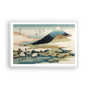 Affiche dans un cadre blanc - Poster - Avec une âme japonnaise - 91x61 cm