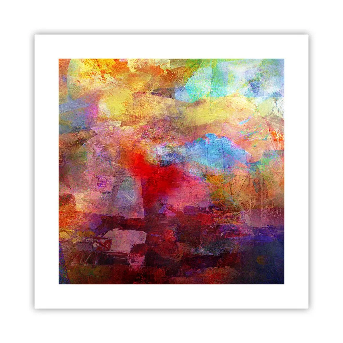 Affiche - Poster - Regardez à l'intérieur de l'arc-en-ciel - 40x40 cm