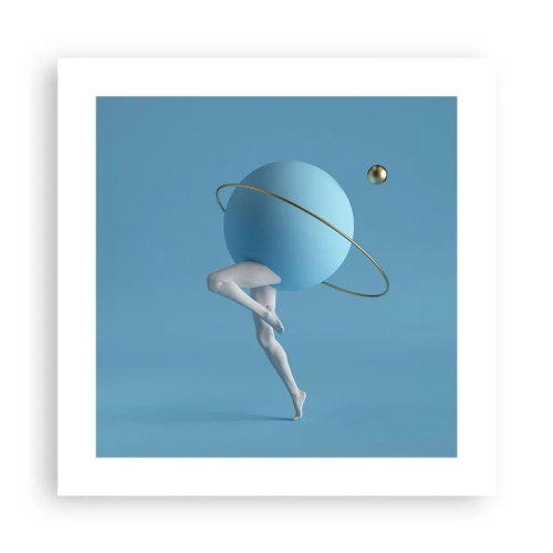 Affiche - Poster - Et les planètes deviennent folles - 40x40 cm