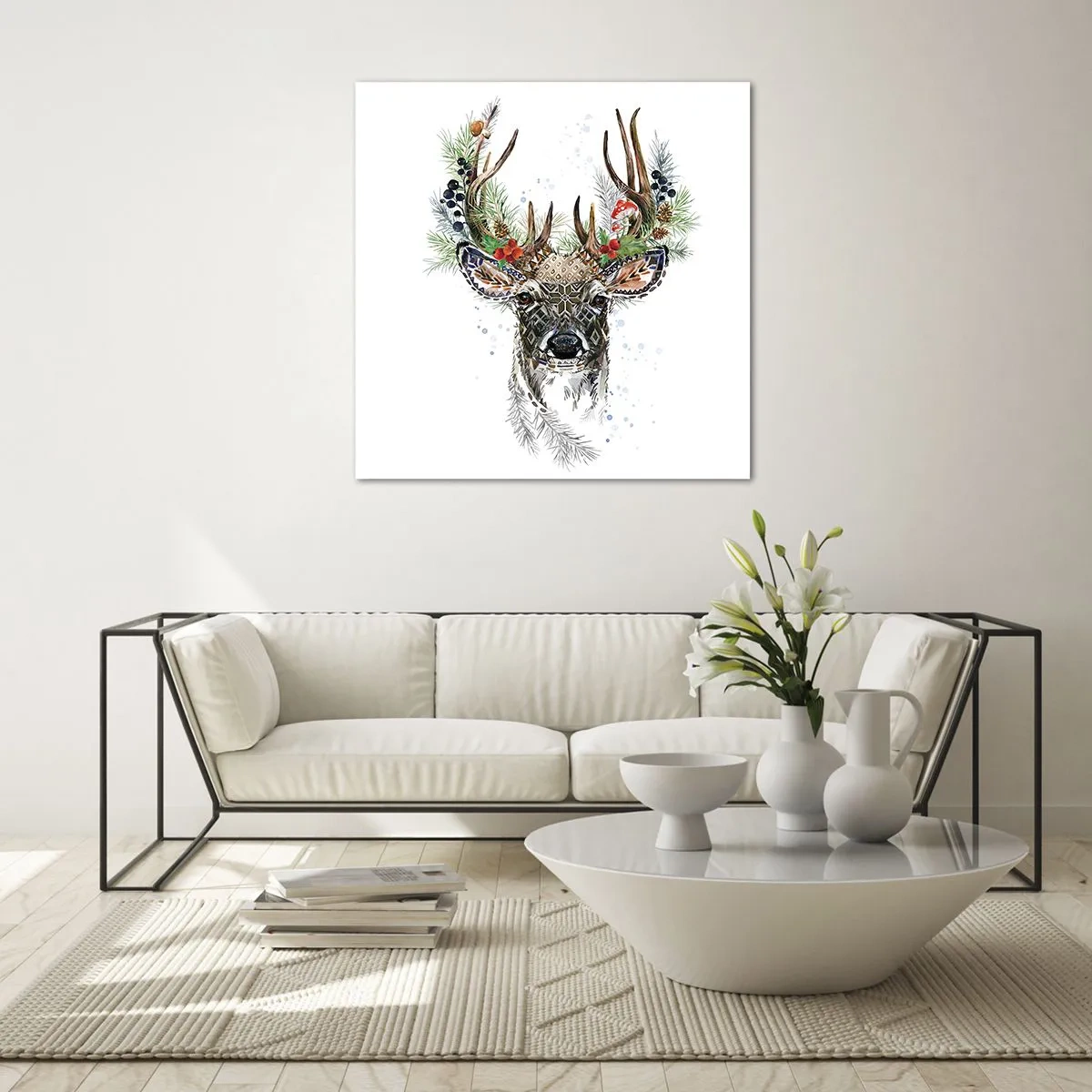 Impression sur verre - Image sur verre - En robe de fête - 70x70 cm