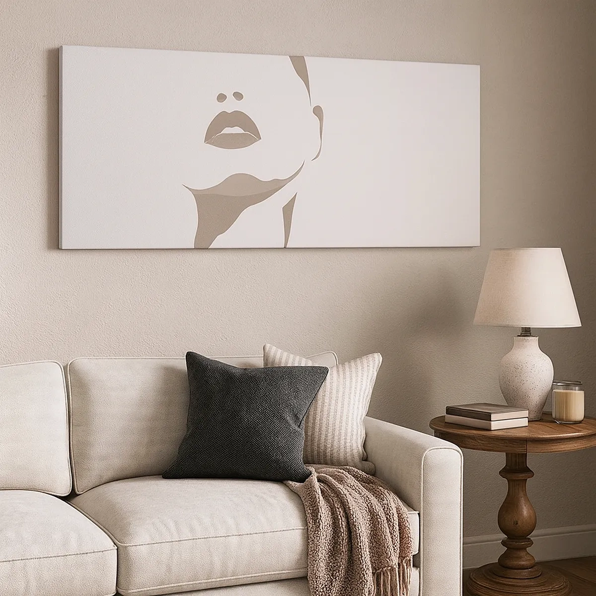 Impression sur toile - Image sur toile - Fait de lumière et d'ombre - 30x30 cm