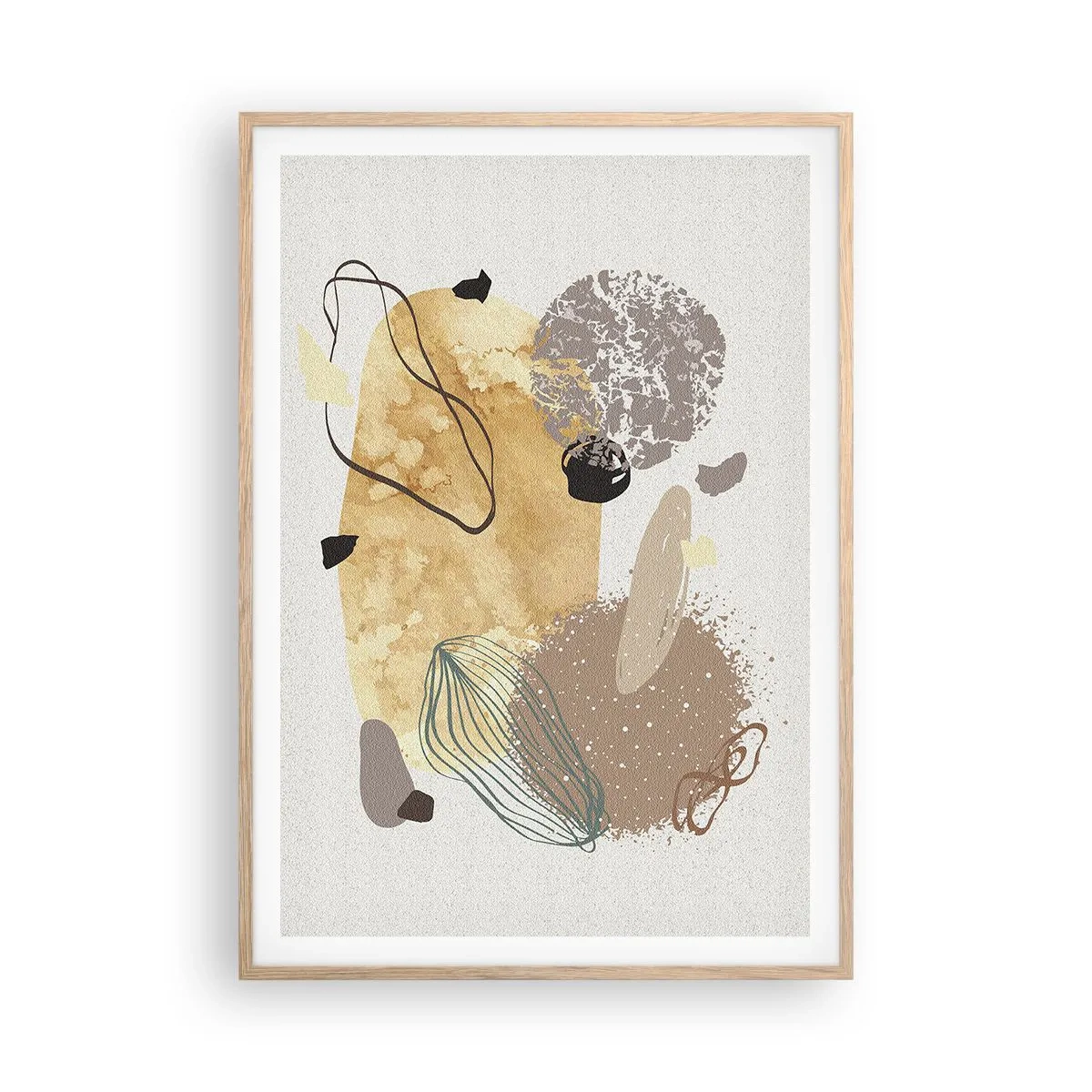 Affiche dans un chêne clair - Poster - Plumcologie appliquée - 70x100 cm