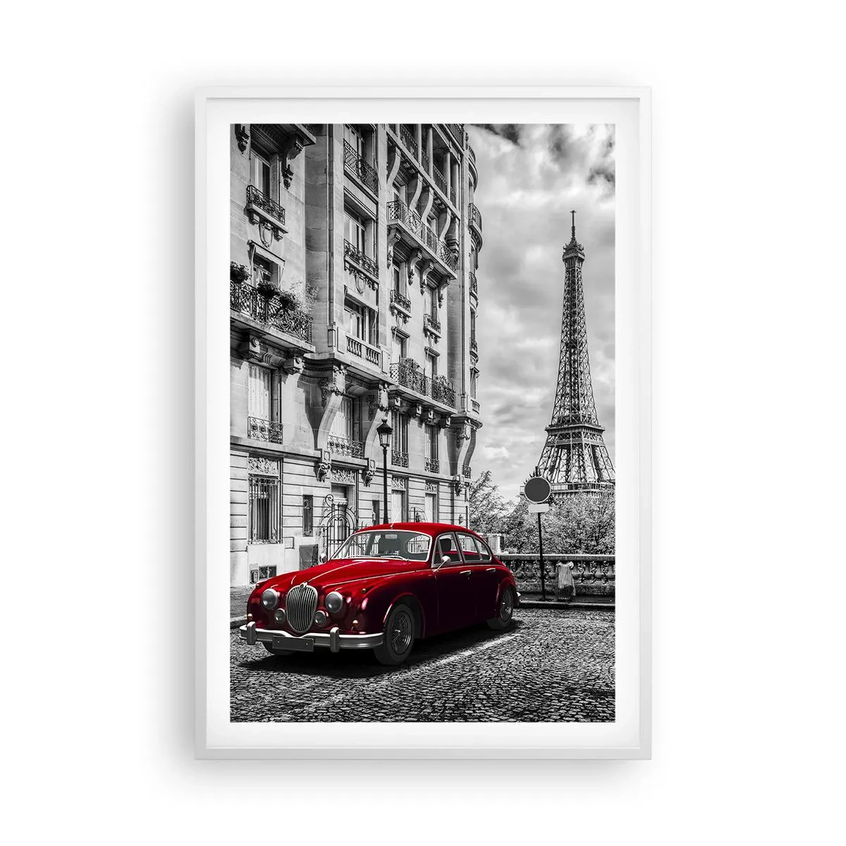 Affiche dans un cadre blanc - Poster - Prédateur dans la ville - 61x91 cm