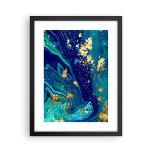 Affiche dans un cadre noir - Poster - Les pétales du soleil - 30x40 cm