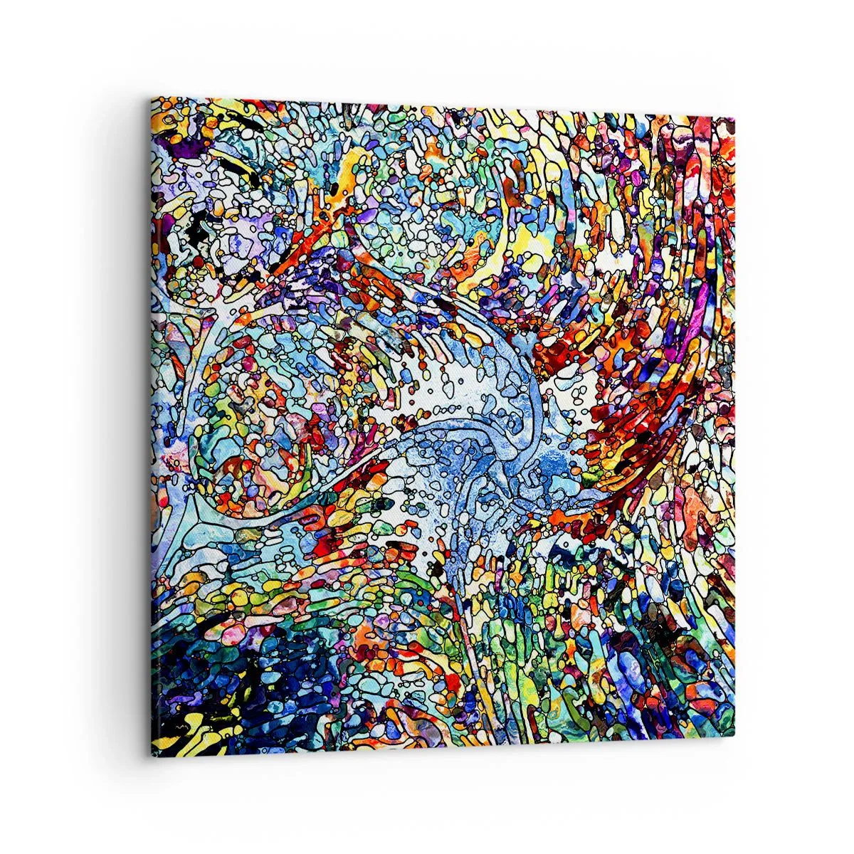 Impression sur toile - Image sur toile - Goutte de vitrail - 50x50 cm