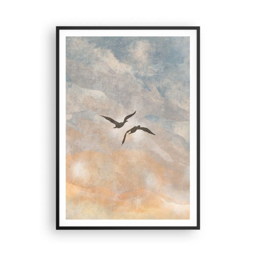 Affiche dans un cadre noir - Poster - Danse du ciel - 70x100 cm