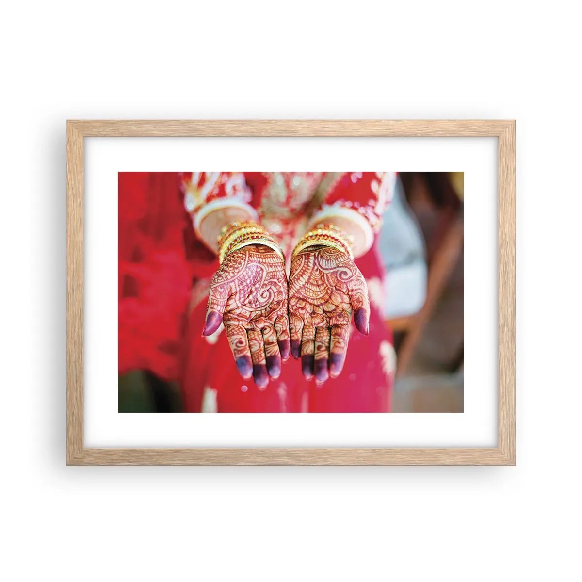 Affiche dans un chêne clair - Poster - Prêt à saisir votre chance - 40x30 cm