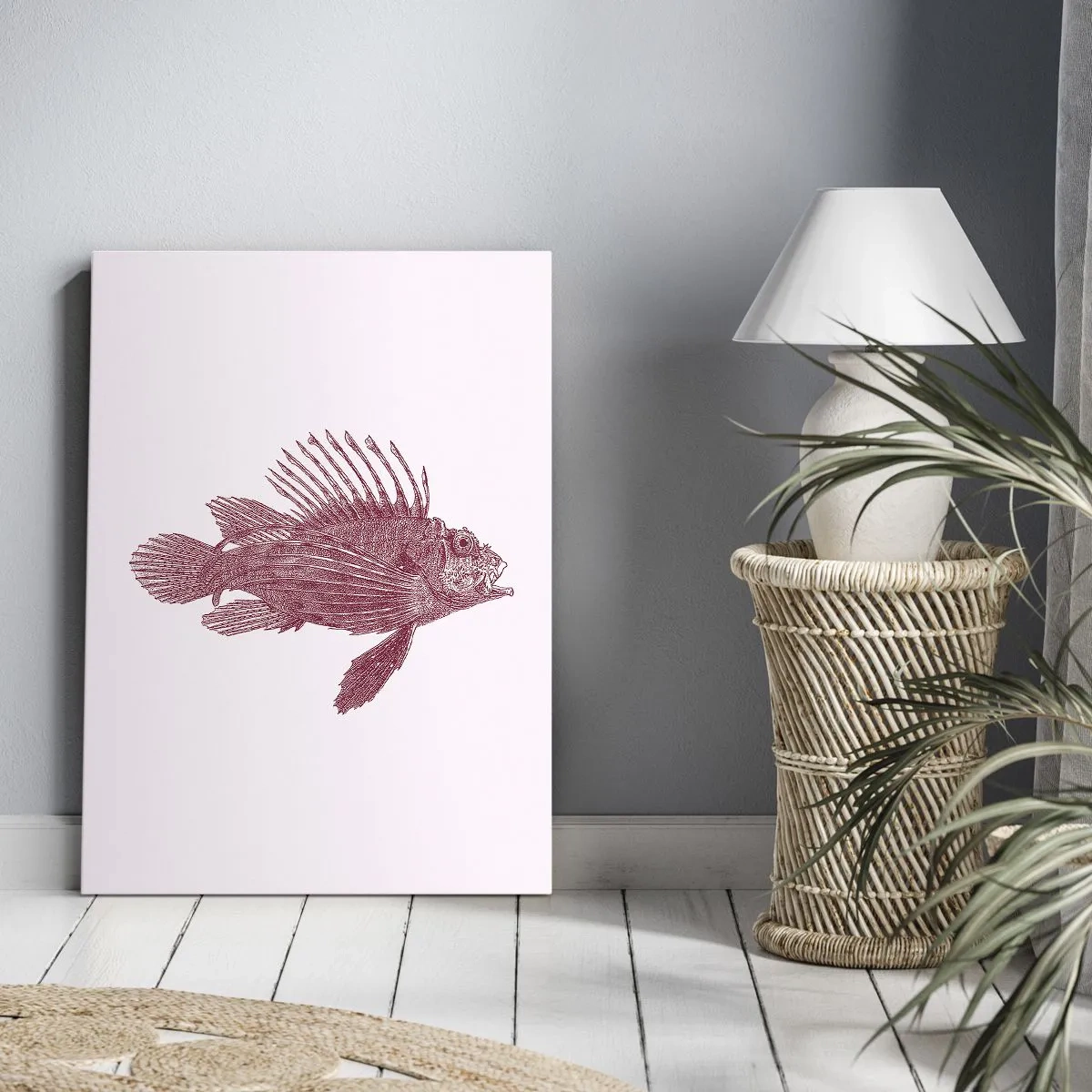 Impression sur toile - Image sur toile - Un habitant des eaux exotiques - 65x120 cm