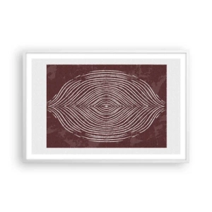 Affiche dans un cadre blanc - Poster - L'espace parle - 91x61 cm