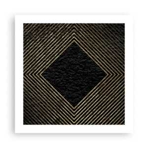 Affiche - Poster - Géométrie dans un style glamour - 50x50 cm