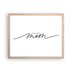 Affiche dans un chêne clair - Poster - Grand chamboulement - 50x40 cm