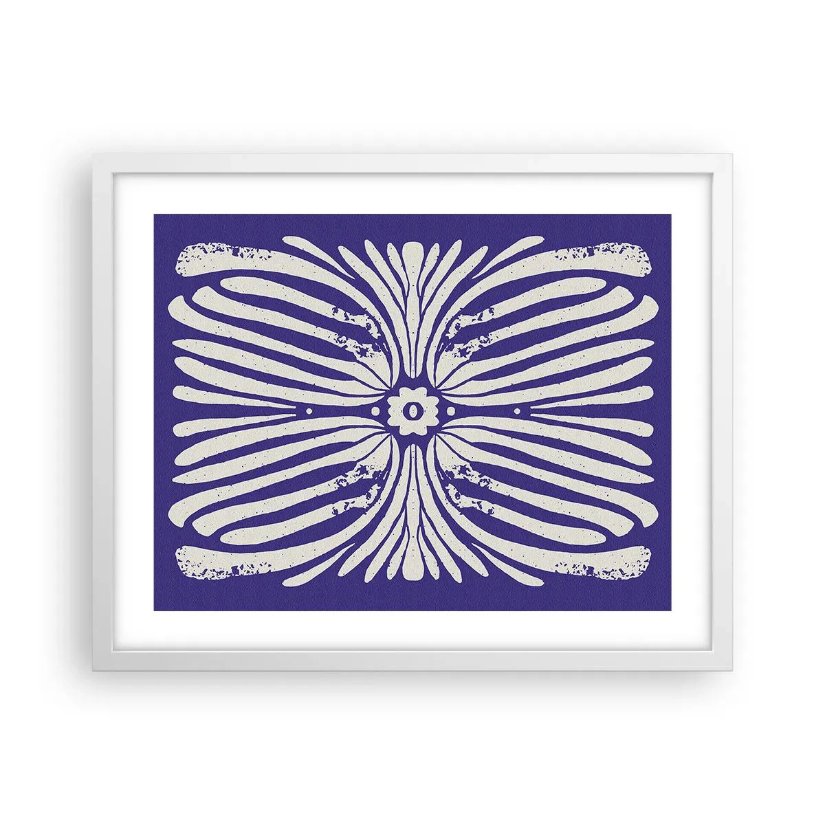 Affiche dans un cadre blanc - Poster - Inspirations ethniques - 50x40 cm