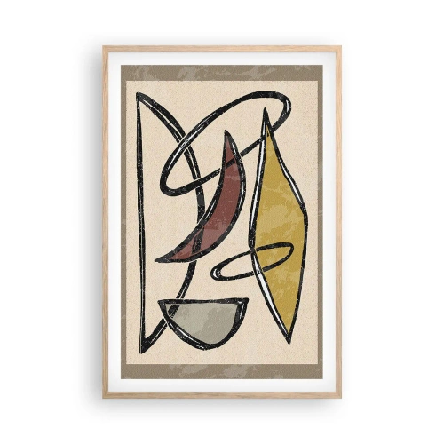 Affiche dans un chêne clair - Poster - Verticales et horizontales - 61x91 cm