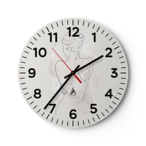 Horloge murale - Pendule murale - Comme un instrument sensible - 30x30 cm