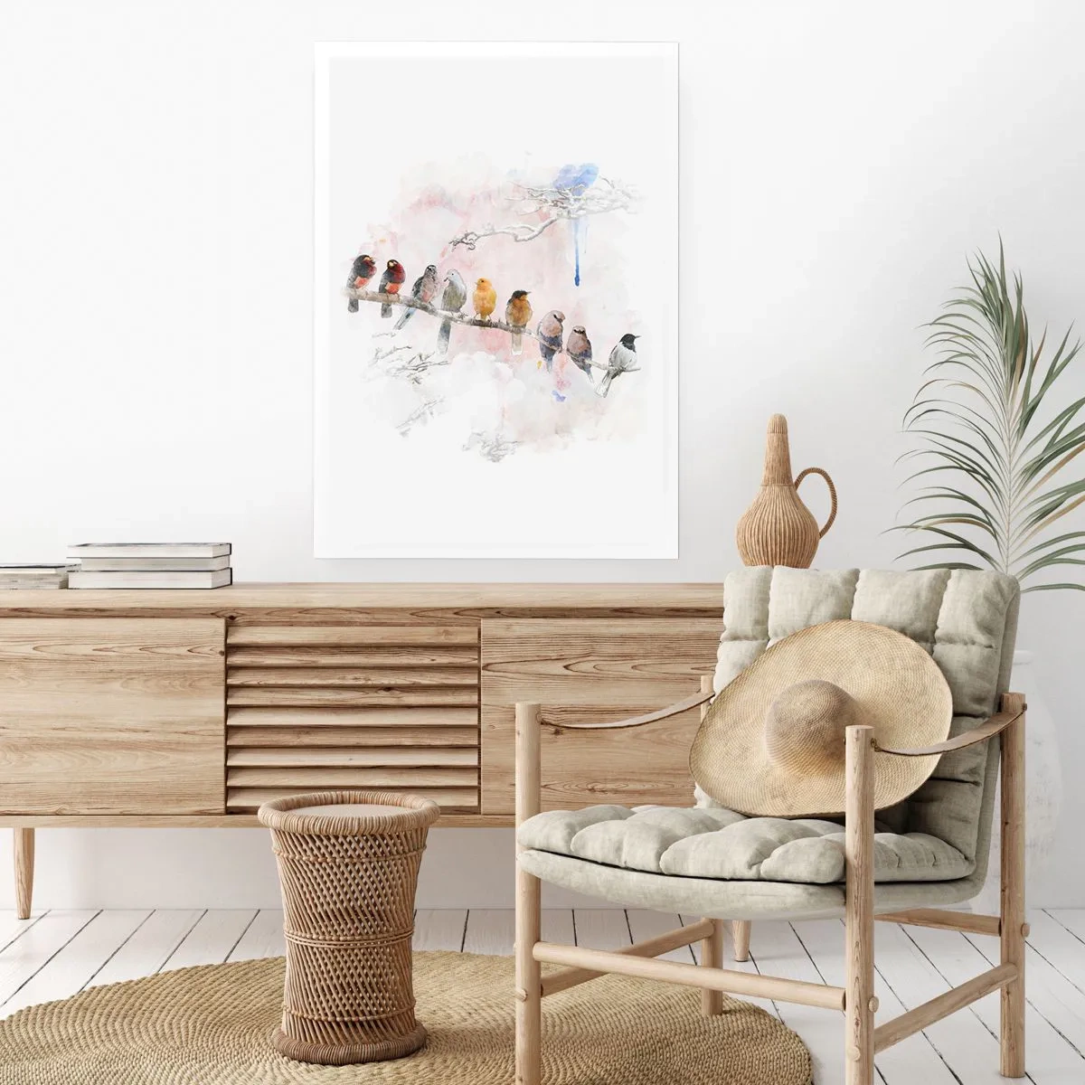 Affiche - Poster - Rencontre ailée - 70x100 cm