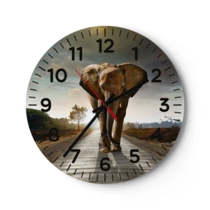 Horloge murale - Pendule murale - Et pas du tout en porcelaine - 40x40 cm