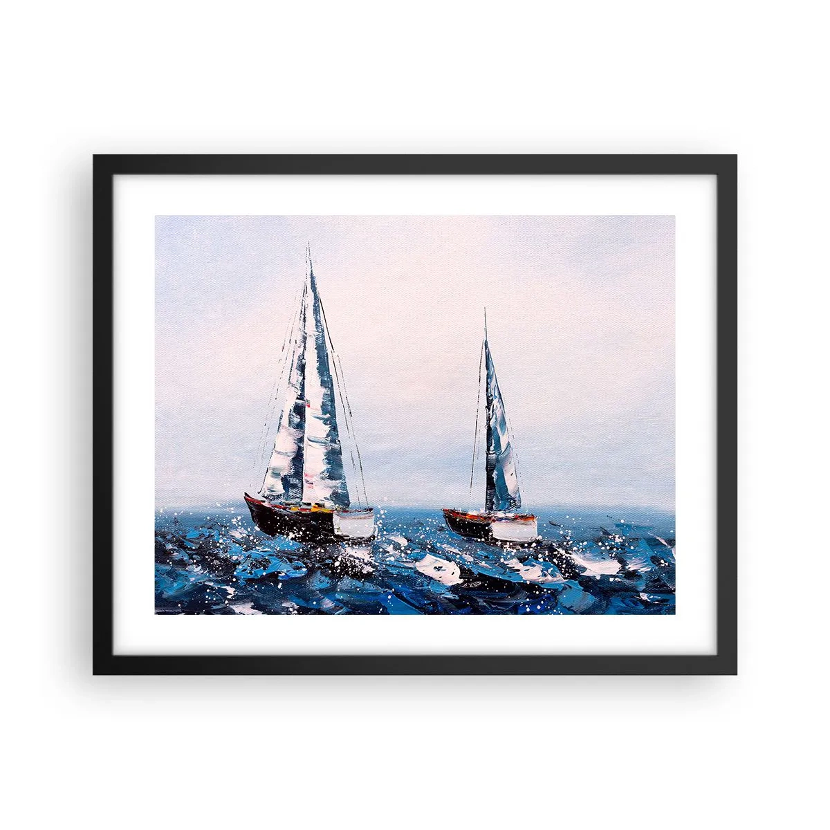 Affiche dans un cadre noir - Poster - Confrérie du vent - 50x40 cm