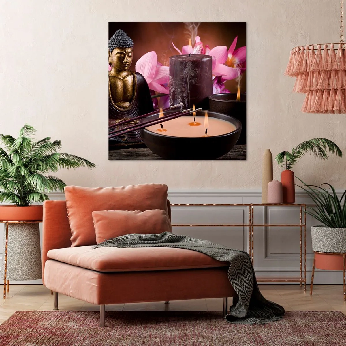 Impression sur toile - Image sur toile - Vider l'esprit, calmer le corps - 50x50 cm