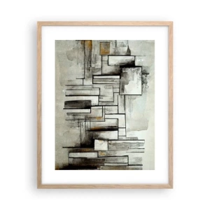 Affiche dans un chêne clair - Poster - Le pouvoir de la simplicité - 40x50 cm