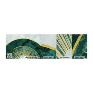 Échantillon de Papier Peint Premium Canvas - Un autre système solaire - Art Déco, Moderne, Abstraction - 100x30 cm