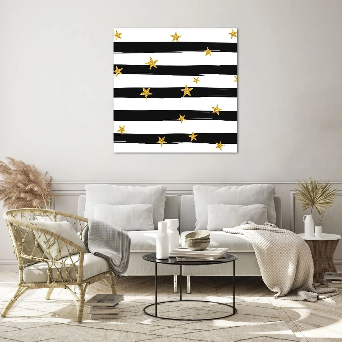 Impression sur verre - Image sur verre - Nous sommes tous nés sous une bonne étoile - 40x40 cm